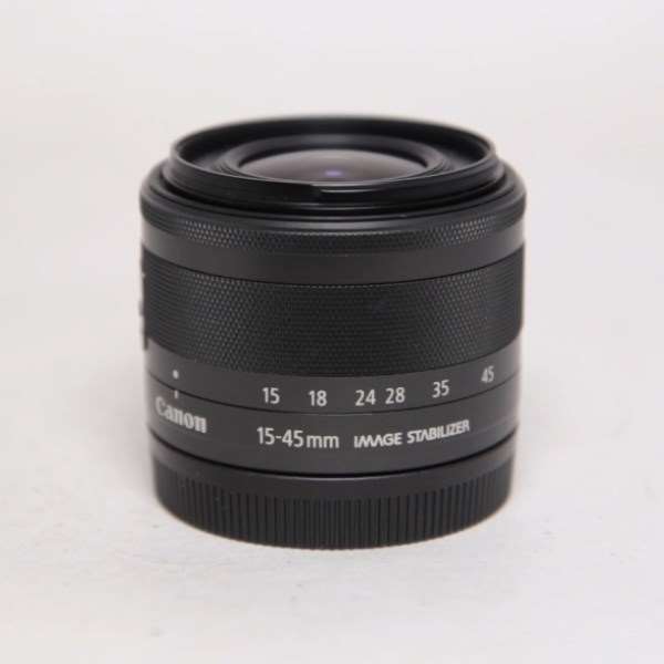 Used Canon EF-M 15-45mm f/3.5-6.3 IS STM Zoom Lens Graphite