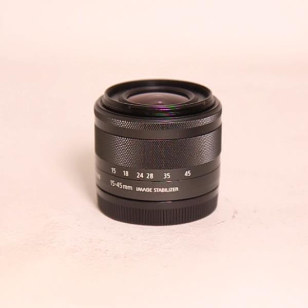 Used Canon EF-M 15-45mm f/3.5-6.3 IS STM Zoom Lens Graphite