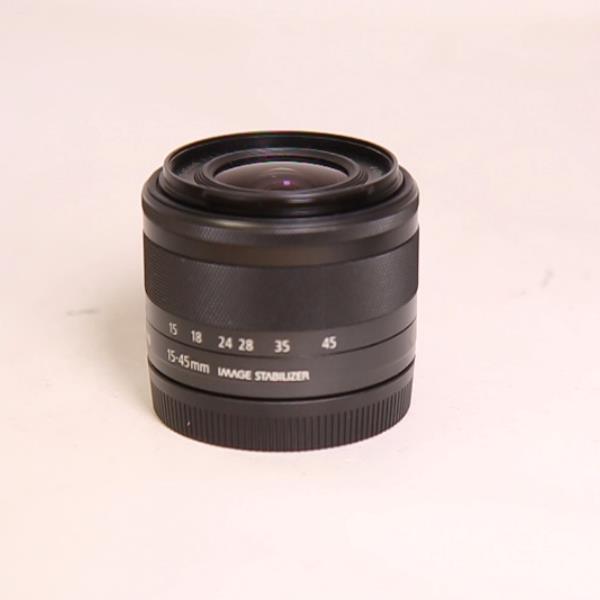 Used Canon EF-M 15-45mm f/3.5-6.3 IS STM Zoom Lens Graphite