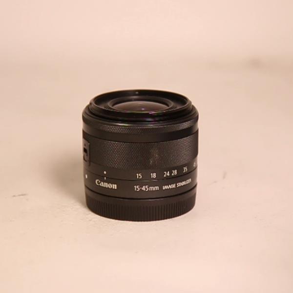 Used Canon EF-M 15-45mm f/3.5-6.3 IS STM Zoom Lens Graphite