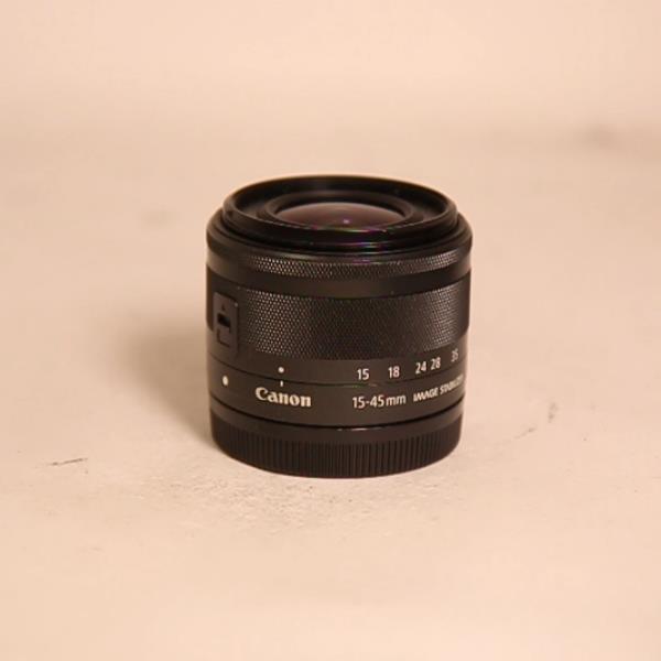 Used Canon EF-M 15-45mm f/3.5-6.3 IS STM Zoom Lens Graphite