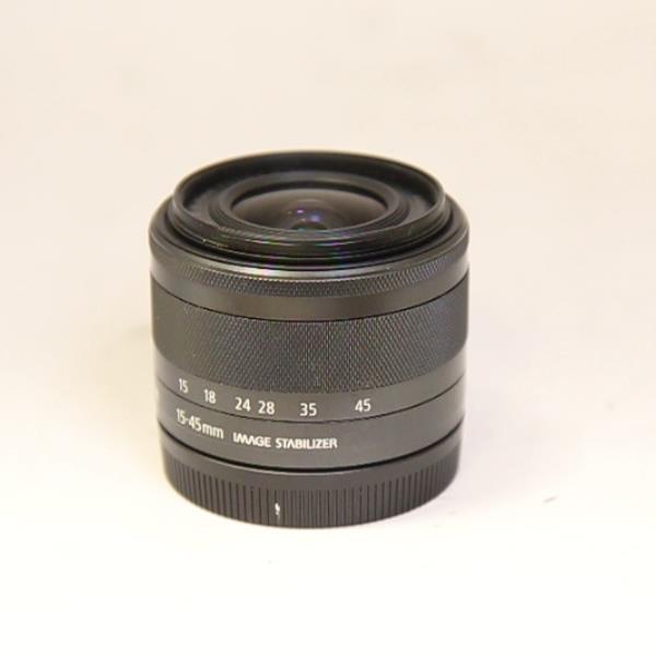 Used Canon EF-M 15-45mm f/3.5-6.3 IS STM Zoom Lens Graphite