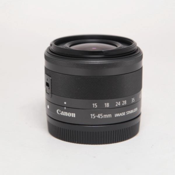 Used Canon EF-M 15-45mm f/3.5-6.3 IS STM Zoom Lens Graphite
