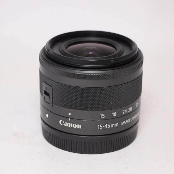 Used Canon EF-M 15-45mm f/3.5-6.3 IS STM Zoom Lens Graphite