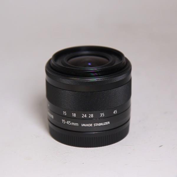 Used Canon EF-M 15-45mm f/3.5-6.3 IS STM Zoom Lens Graphite