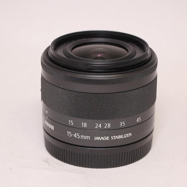 Used Canon EF-M 15-45mm f/3.5-6.3 IS STM Zoom Lens Graphite