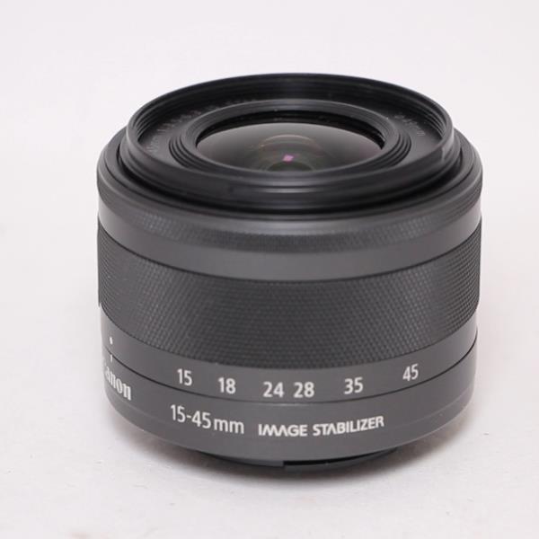 Used Canon EF-M 15-45mm f/3.5-6.3 IS STM Zoom Lens Graphite