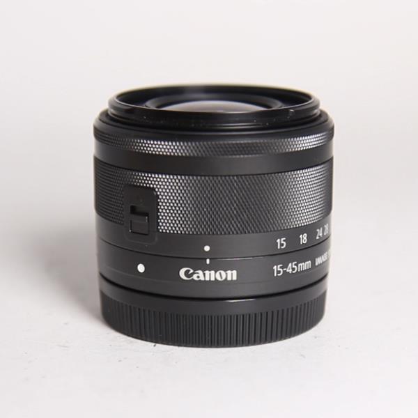 Used Canon EF-M 15-45mm f/3.5-6.3 IS STM Zoom Lens Graphite