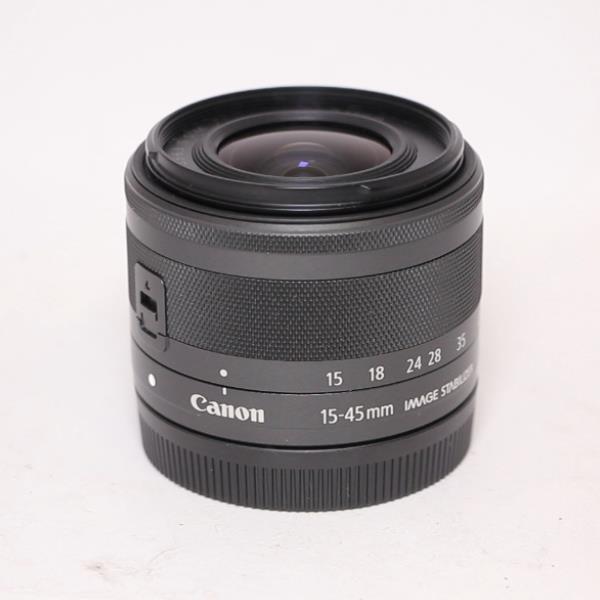 Used Canon EF-M 15-45mm f/3.5-6.3 IS STM Zoom Lens Graphite