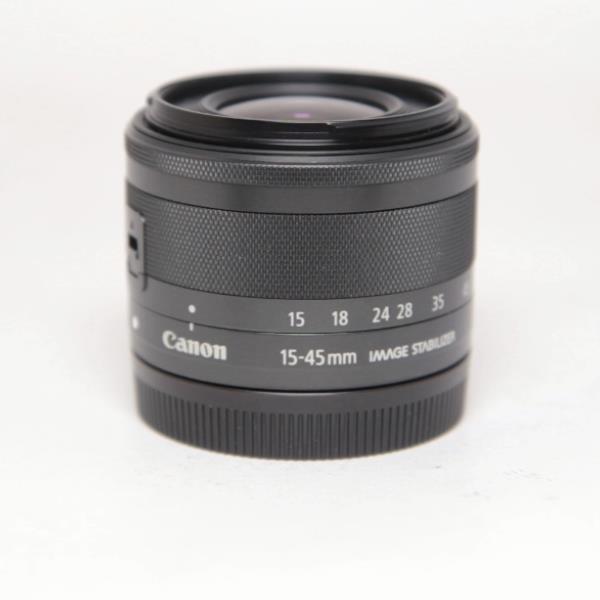Used Canon EF-M 15-45mm f/3.5-6.3 IS STM Zoom Lens Graphite