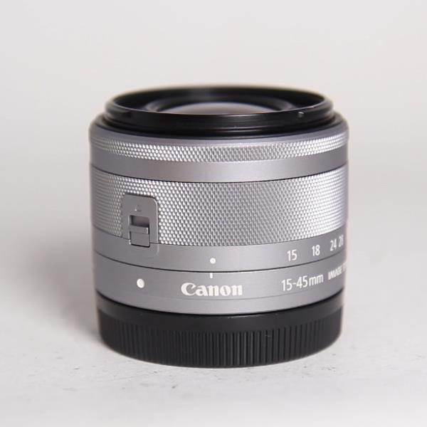 Used Canon EF-M 15-45mm f/3.5-6.3 IS STM Zoom Lens Silver
