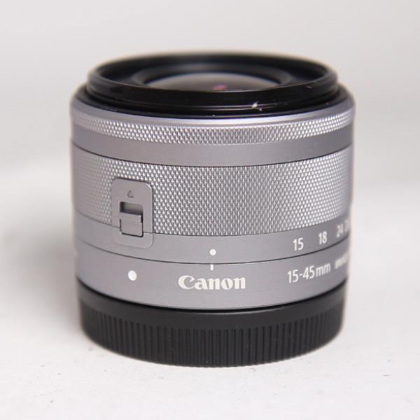 Used Canon EF-M 15-45mm f/3.5-6.3 IS STM Zoom Lens Silver