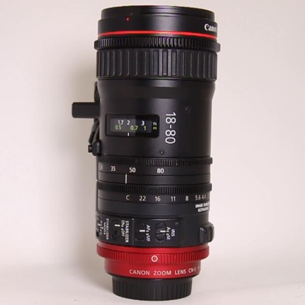 Used Canon CN-E 18-80mm T4.4 L IS KAS S Compact Servo Cine Zoom Lens