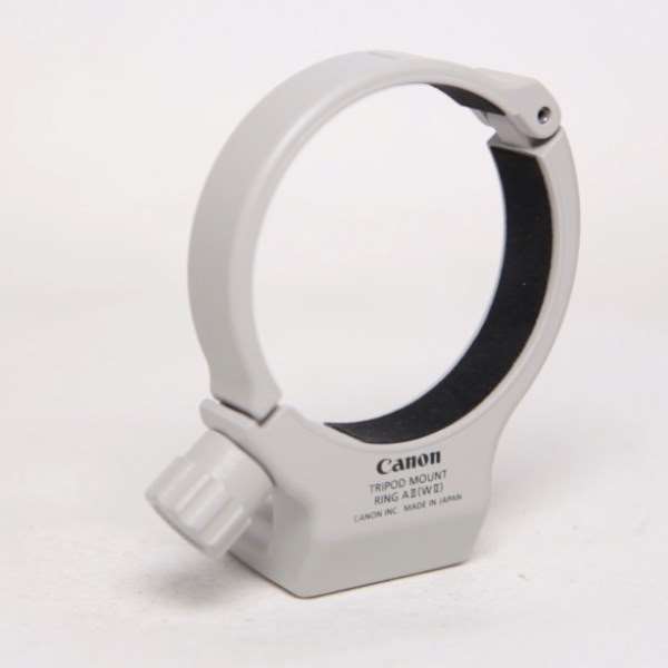 Used Canon Tripod Mount Ring AW II (White)