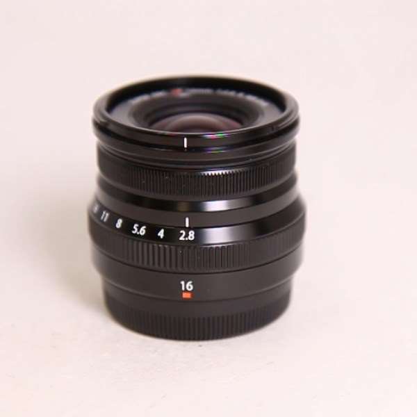 Used Fujifilm XF 16mm f2.8 R WR Super Wide Angle Prime Lens Black