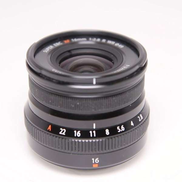 Used Fujifilm XF 16mm f2.8 R WR Super Wide Angle Prime Lens Black