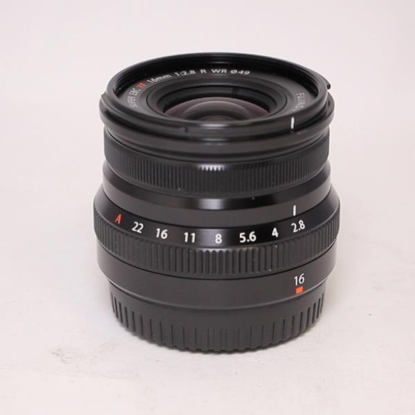 Used Fujifilm XF 16mm f2.8 R WR Super Wide Angle Prime Lens Black