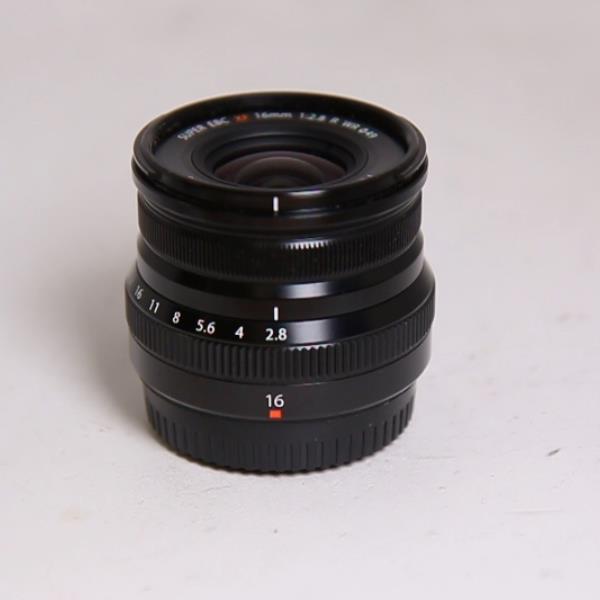 Used Fujifilm XF 16mm f2.8 R WR Super Wide Angle Prime Lens Black
