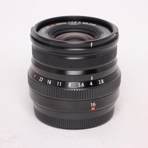 Used Fujifilm XF 16mm f2.8 R WR Super Wide Angle Prime Lens Black