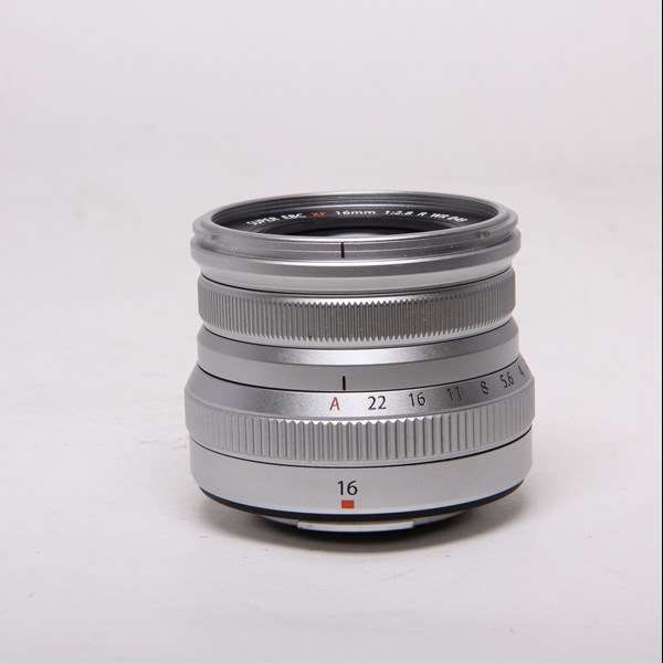 Used Fujifilm XF 16mm f2.8 R WR Super Wide Angle Prime Lens Silver