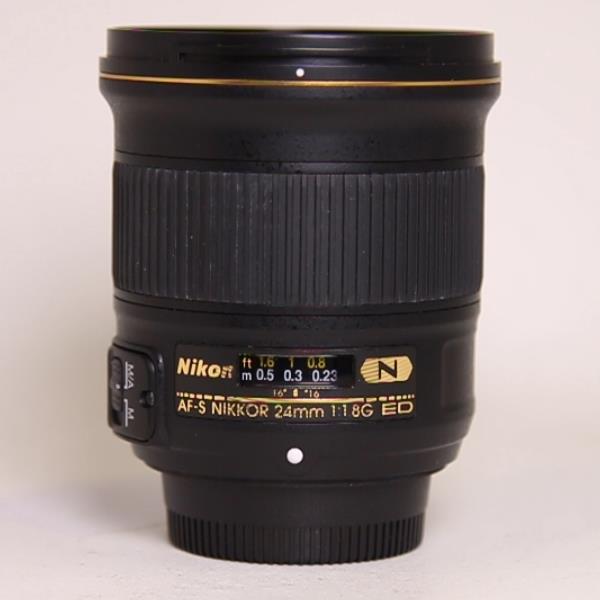 Used Nikon AF-S Nikkor 24mm f/1.8G ED Wide Angle Prime Lens