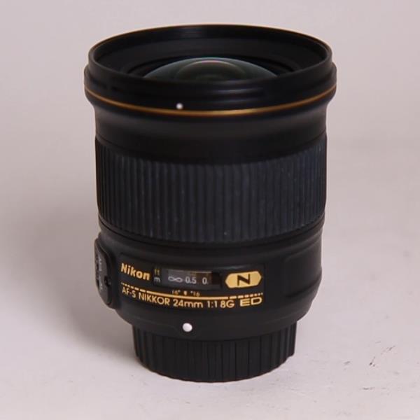 Used Nikon AF-S Nikkor 24mm f/1.8G ED Wide Angle Prime Lens