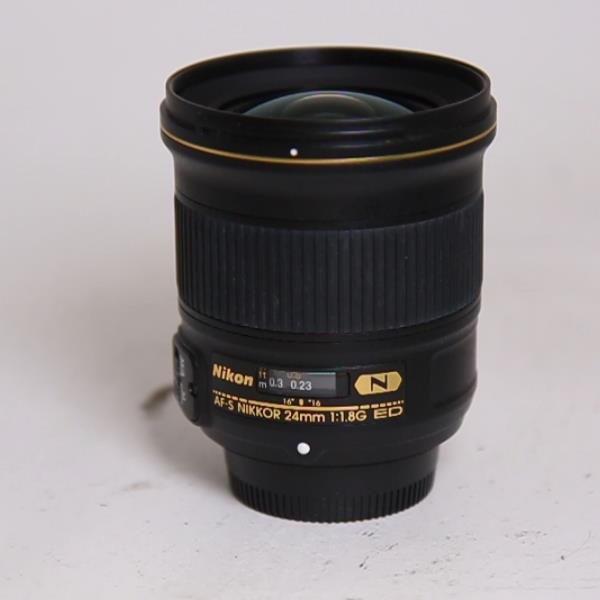 Used Nikon AF-S Nikkor 24mm f/1.8G ED Wide Angle Prime Lens