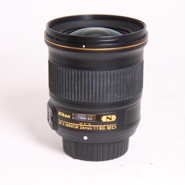 Used Nikon AF-S Nikkor 24mm f/1.8G ED Wide Angle Prime Lens