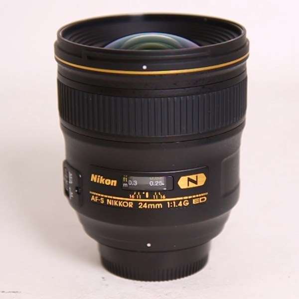 Used Nikon AF-S Nikkor 24mm f/1.4G ED Wide Angle Prime Lens