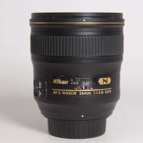 Used Nikon AF-S Nikkor 24mm f/1.4G ED Wide Angle Prime Lens