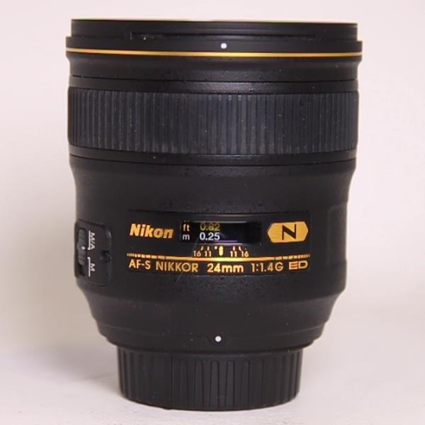 Used Nikon AF-S Nikkor 24mm f/1.4G ED Wide Angle Prime Lens