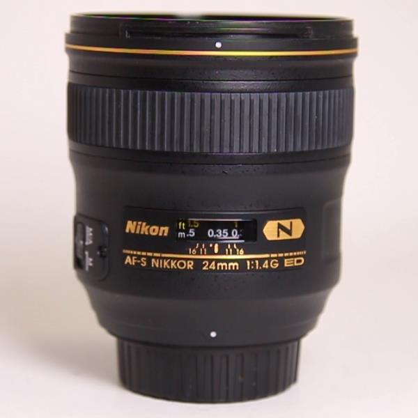 Used Nikon AF-S Nikkor 24mm f/1.4G ED Wide Angle Prime Lens