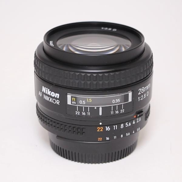 Used Nikon AF Nikkor 28mm f/2.8D Wide Angle Prime Lens