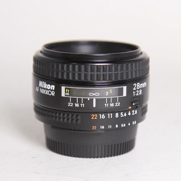 Used Nikon AF Nikkor 28mm f/2.8D Wide Angle Prime Lens