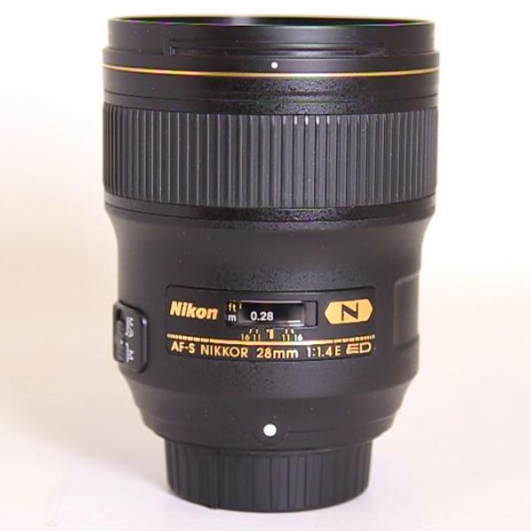 Used Nikon AF-S Nikkor 28mm f/1.4E ED Wide Angle Prime Lens