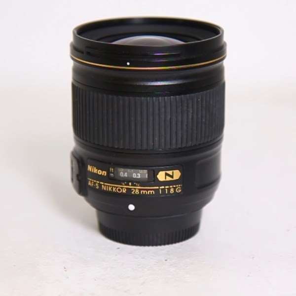 Used Nikon AF-S Nikkor 28mm f/1.8G Wide Angle Prime Lens