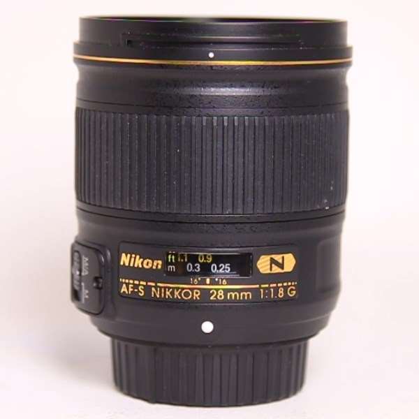 Used Nikon AF-S Nikkor 28mm f/1.8G Wide Angle Prime Lens