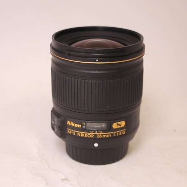 Used Nikon AF-S Nikkor 28mm f/1.8G Wide Angle Prime Lens