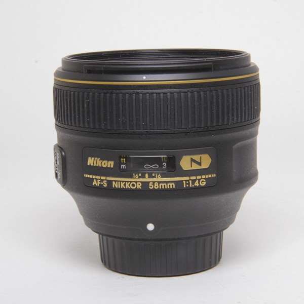 Used Nikon AF-S Nikkor 58mm f/1.4G Standard Prime Lens