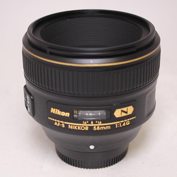 Used Nikon AF-S Nikkor 58mm f/1.4G Standard Prime Lens
