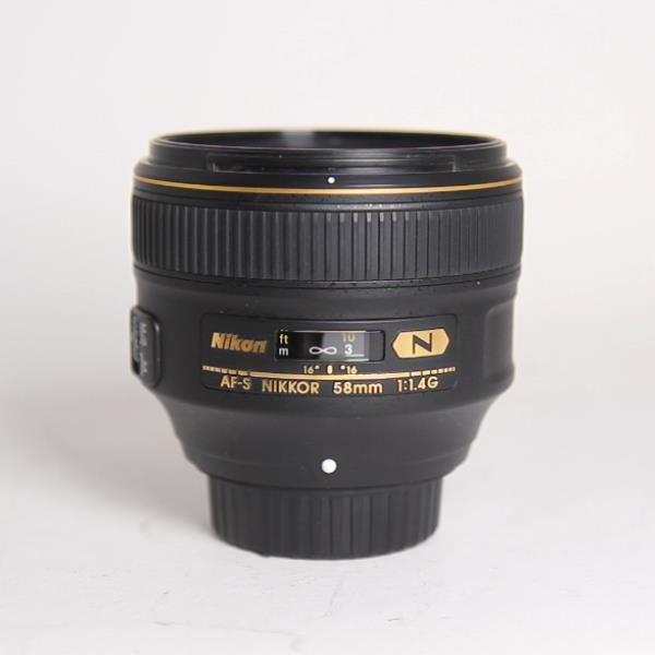 Used Nikon AF-S Nikkor 58mm f/1.4G Standard Prime Lens