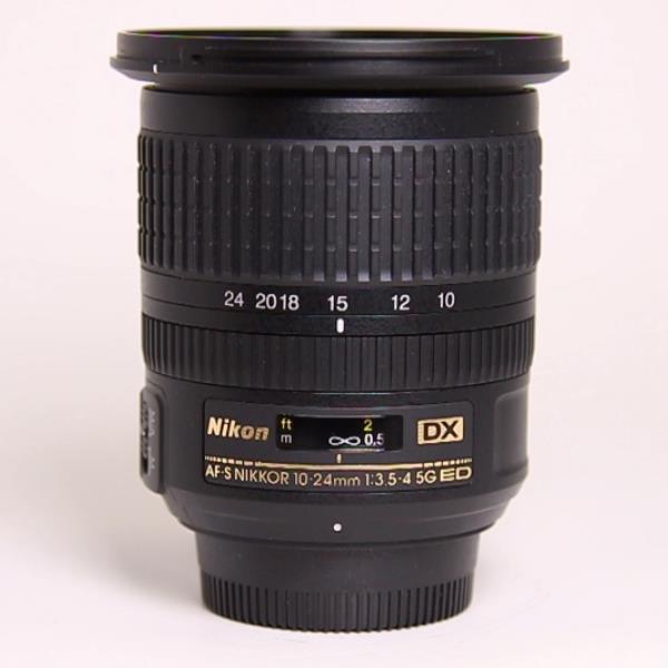 Used Nikon AF-S DX Nikkor 10-24mm f/3.5-4.5G ED Ultra Wide Angle Zoom Lens