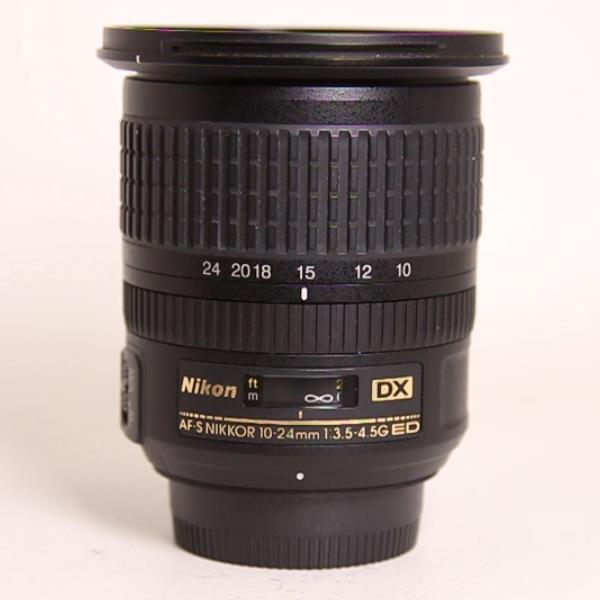 Used Nikon AF-S DX Nikkor 10-24mm f/3.5-4.5G ED Ultra Wide Angle Zoom Lens