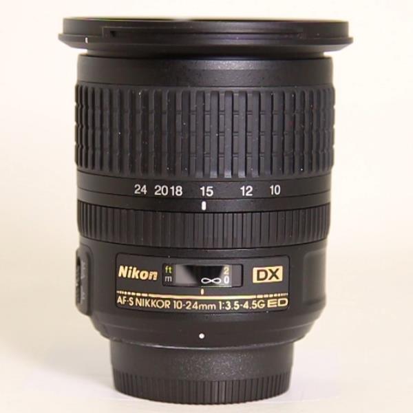 Used Nikon AF-S DX Nikkor 10-24mm f/3.5-4.5G ED Ultra Wide Angle Zoom Lens