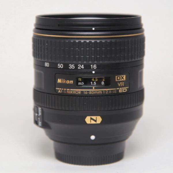 Used Nikon AF-S DX Nikkor 16-80mm f/2.8-4E ED VR Zoom Lens