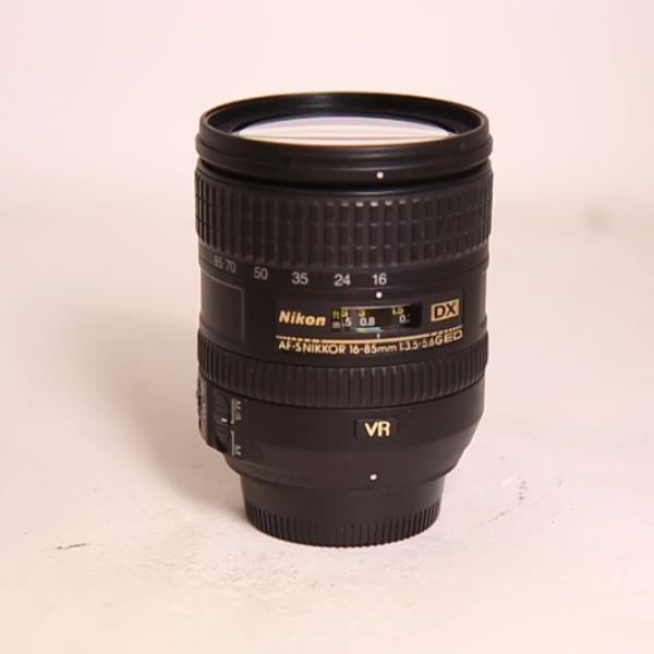 Used Nikon AF-S DX Nikkor 16-85mm f/3.5-5.6G ED VR Zoom Lens