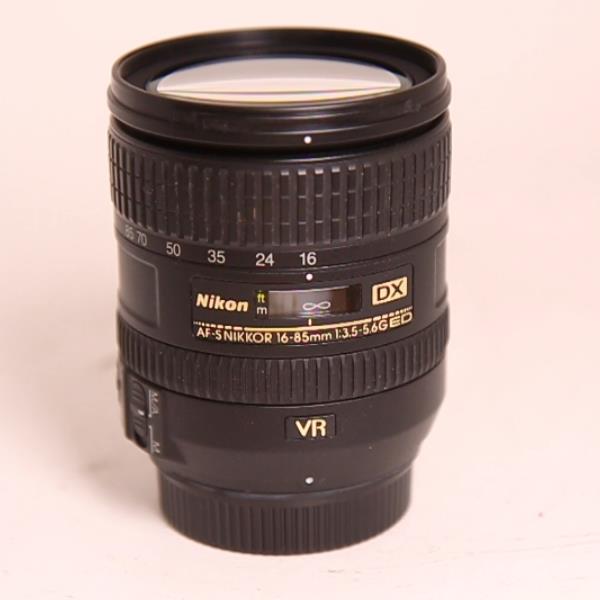 Used Nikon AF-S DX Nikkor 16-85mm f/3.5-5.6G ED VR Zoom Lens