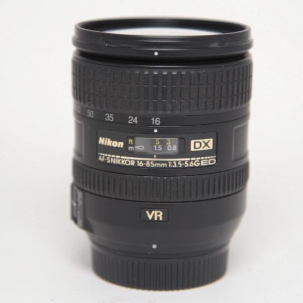 Used Nikon AF-S DX Nikkor 16-85mm f/3.5-5.6G ED VR Zoom Lens