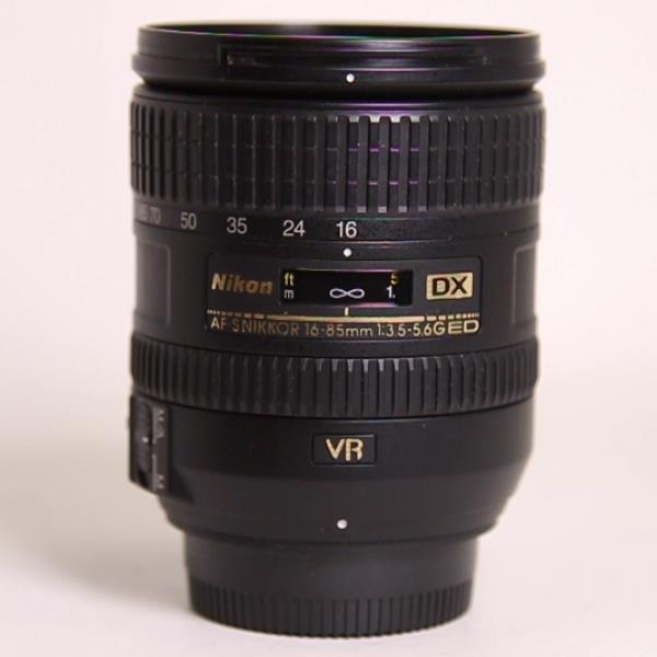 Used Nikon AF-S DX Nikkor 16-85mm f/3.5-5.6G ED VR Zoom Lens