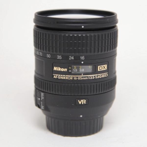Used Nikon AF-S DX Nikkor 16-85mm f/3.5-5.6G ED VR Zoom Lens
